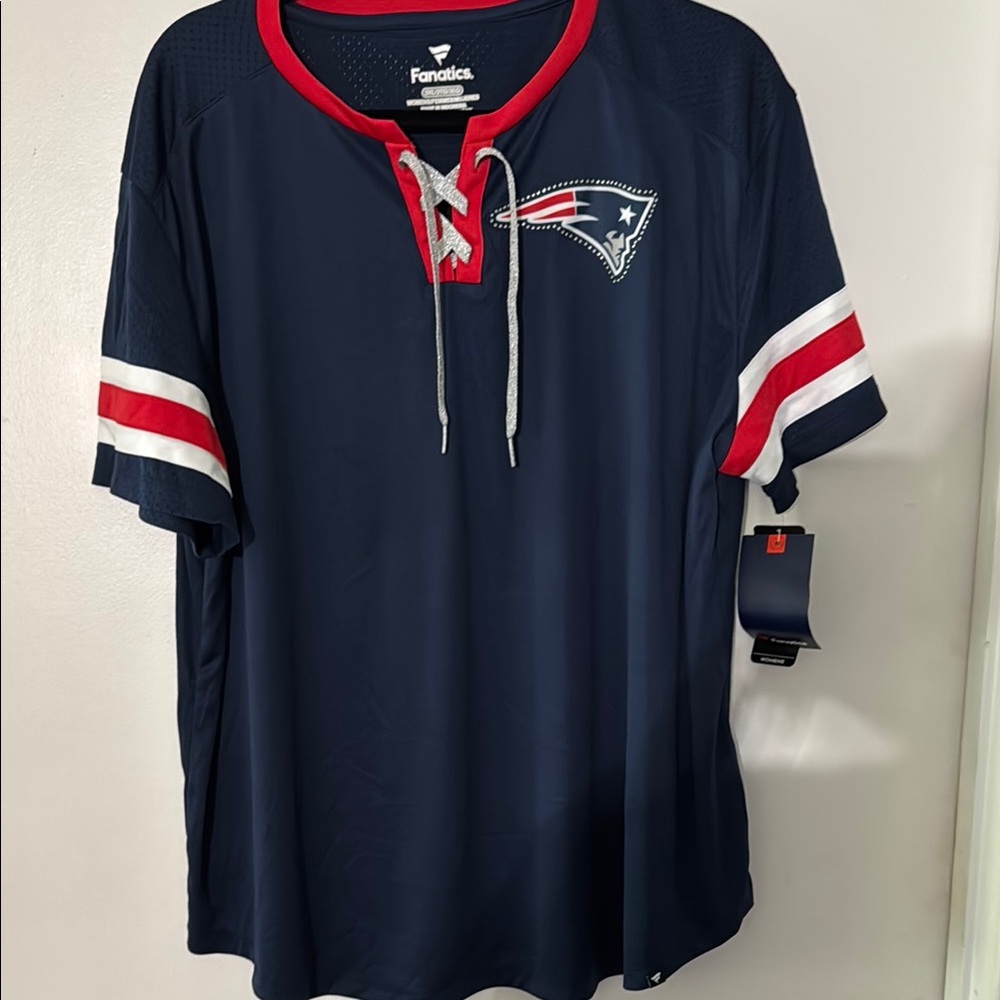 Fanatics New England Patriots Jersey Top with Team Logo